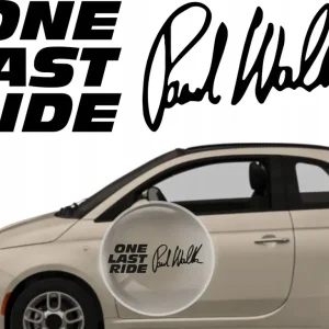 Rabat Naklejka na samochód auto, szybę lakier, tuning paul walker last 25cm