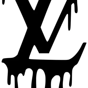 Naklejka na samochód auto, szybę lakier, tuning LV LOUIS VUITTON 15cm Popularny