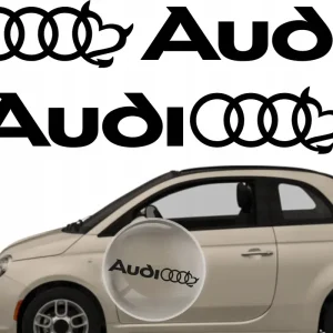 Naklejka na samochód auto, szybę lakier, tuning audi devil drzwi 30cm Oferta