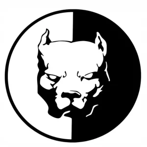 Naklejka na samochód auto, szybę lakier, tuning pies pitbull 25cm Popularny