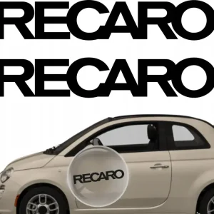 Najlepsza cena Naklejka na samochód auto, szybę lakier, tuning recaro logo 30cm