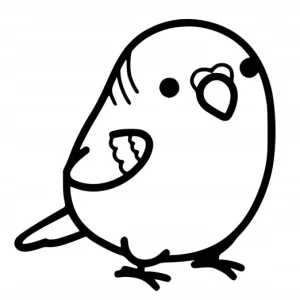 Naklejka na samochód auto, szybę lakier, tuning ptaszek papuga 15cm Ostatnia szansa