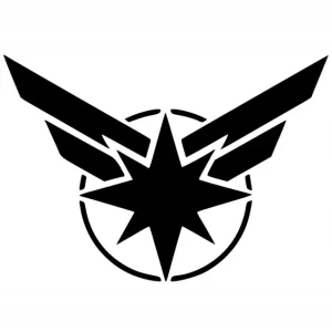 Tylko dziś Naklejka na samochód auto, szybę lakier, tuning Kapitan Marvel 25cm