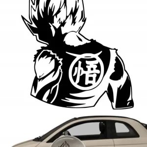 Autentyczny Naklejka na samochód auto, szybę lakier, tuning DRAGON BALL son goku 20cm