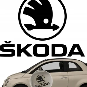 Naklejka na samochód auto, szybę lakier, tuning skoda logo 25cm Oryginalny