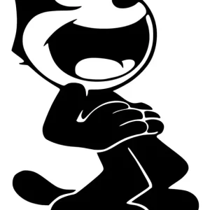 Oferta limitowana Naklejka na samochód auto, szybę lakier, tuning kot feliks felix 25cm