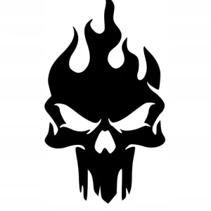 Darmowa dostawa Naklejka na samochód auto, szybę lakier, tuning czaszka 15cm