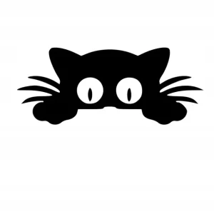 Naklejka na samochód auto, szybę lakier, tuning kot 25cm Zwrot pieniędzy