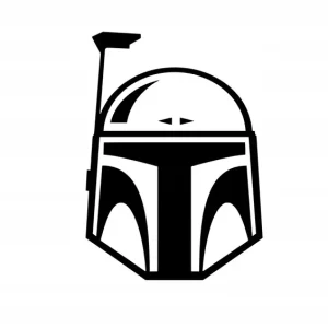 Naklejka na samochód auto, szybę lakier, tuning Boba Fett 20cm Ekspresowa dostawa