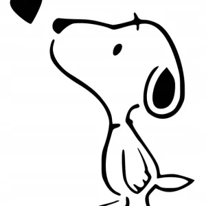 Naklejka na samochód auto, szybę lakier, tuning Snoopy 15cm Promocja