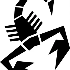 Tylko dziś Naklejka na samochód auto, szybę lakier, tuning Abarth Skorpion 20cm