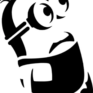 Naklejka na samochód auto, szybę lakier, tuning minionek 25cm Popularny