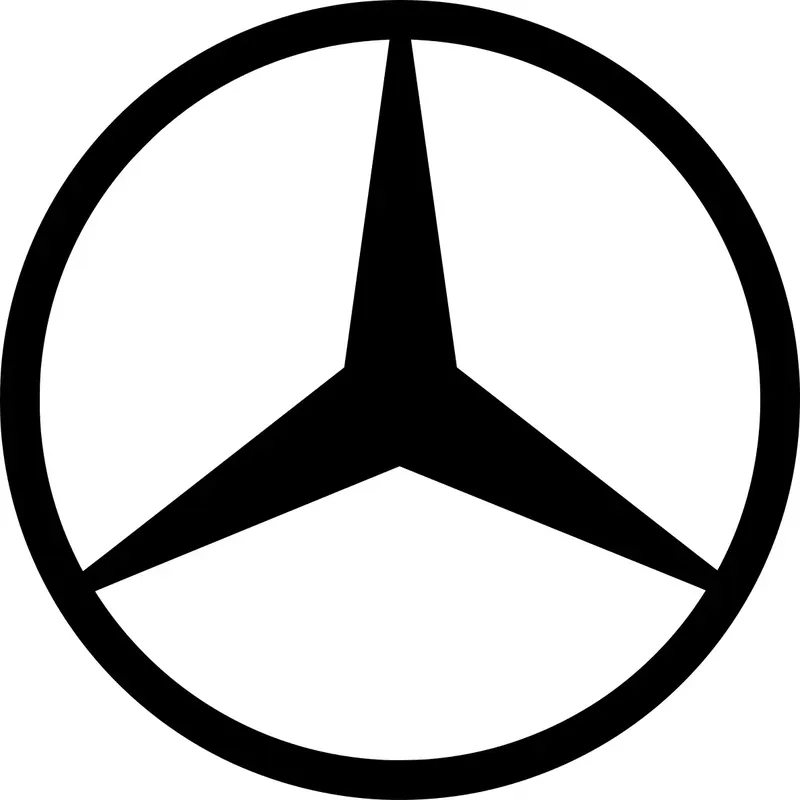 Darmowa dostawa Naklejka na samochód auto, szybę lakier, tuning mercedes logo 25cm