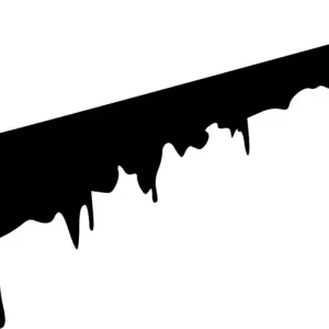 Naklejka na samochód auto, szybę lakier, tuning nike roztopione 25cm Premium