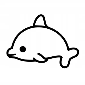 Naklejka na samochód auto, szybę lakier, tuning uroczy delfin 25cm Promocja