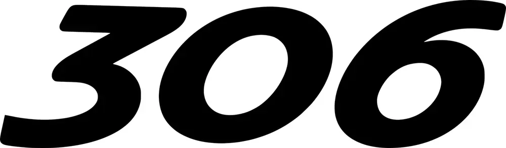 Tylko dziś Naklejka na samochód auto, szybę lakier, tuning Peugeot 306 logo 30cm