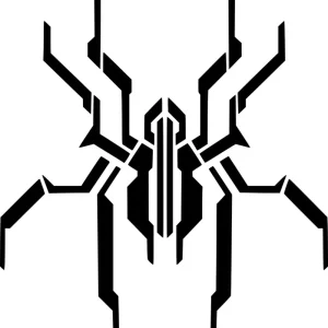 Naklejka na samochód auto, szybę lakier, tuning pająk cyberpunk 15cm Oryginalny