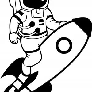 Nowość Naklejka na samochód auto, szybę lakier, tuning astronauta rakieta 20cm