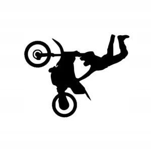 Najlepsza cena Naklejka na samochód auto, szybę lakier, tuning motocykl motocross 15cm