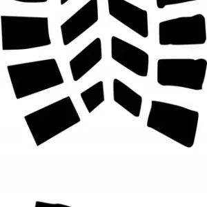 Naklejka na samochód auto, szybę lakier, tuning odcisk buta 15cm Oferta