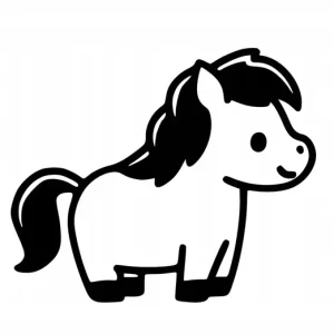 Naklejka na samochód auto, szybę lakier, tuning uroczy koń bajka 15cm Darmowa dostawa