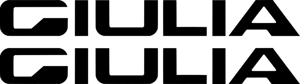 Najlepsza cena Naklejka na samochód auto, szybę lakier, tuning Alfa Romeo Giulia 30cm