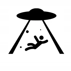 Oferta Naklejka na samochód auto, szybę lakier, tuning kosmici 25cm