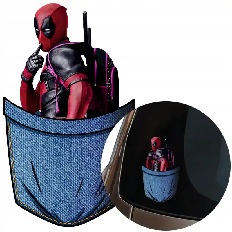 NAKLEJKA Grafika na samochód KIESZEŃ Pocket Bohater POSTAĆ KOMIKS HERO 15x9 Tylko dziś