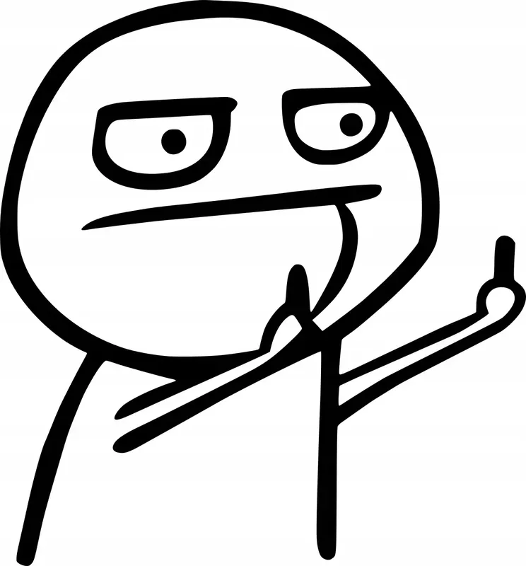 Autentyczny Naklejka na samochód auto, szybę lakier, tuning środkowy palec mem 20cm