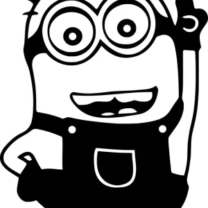 Wyprzedaż Naklejka na samochód auto, szybę lakier, tuning, Minionek Mechanik 15cm