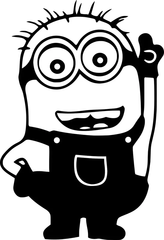 Wyprzedaż Naklejka na samochód auto, szybę lakier, tuning, Minionek Mechanik 15cm