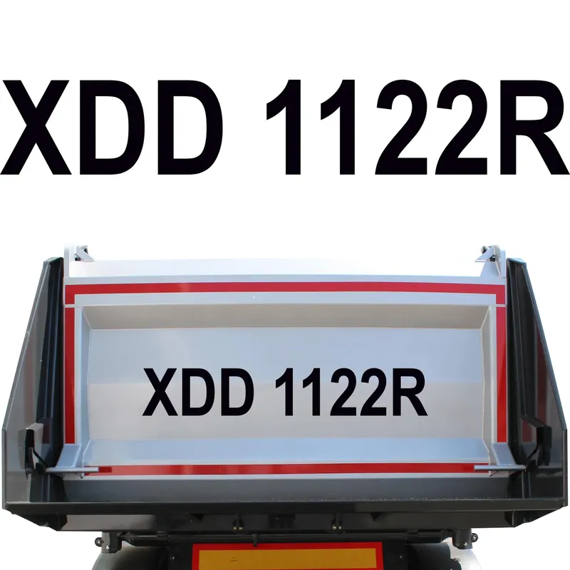 Najlepsza cena NAKLEJKA na Naczepę Wywrotkę Przyczepę TABLICA NUMER REJESTRACYJNY 52x11,5