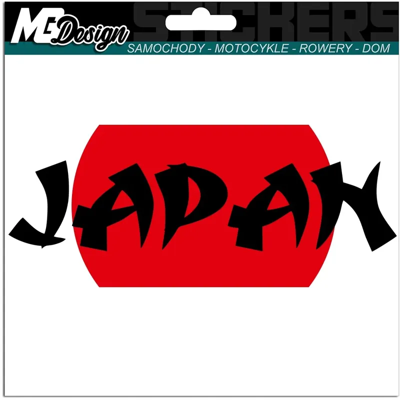 Autentyczny NAKLEJKA Grafika na samochód auto JAPAN Japonia JDM 14x6