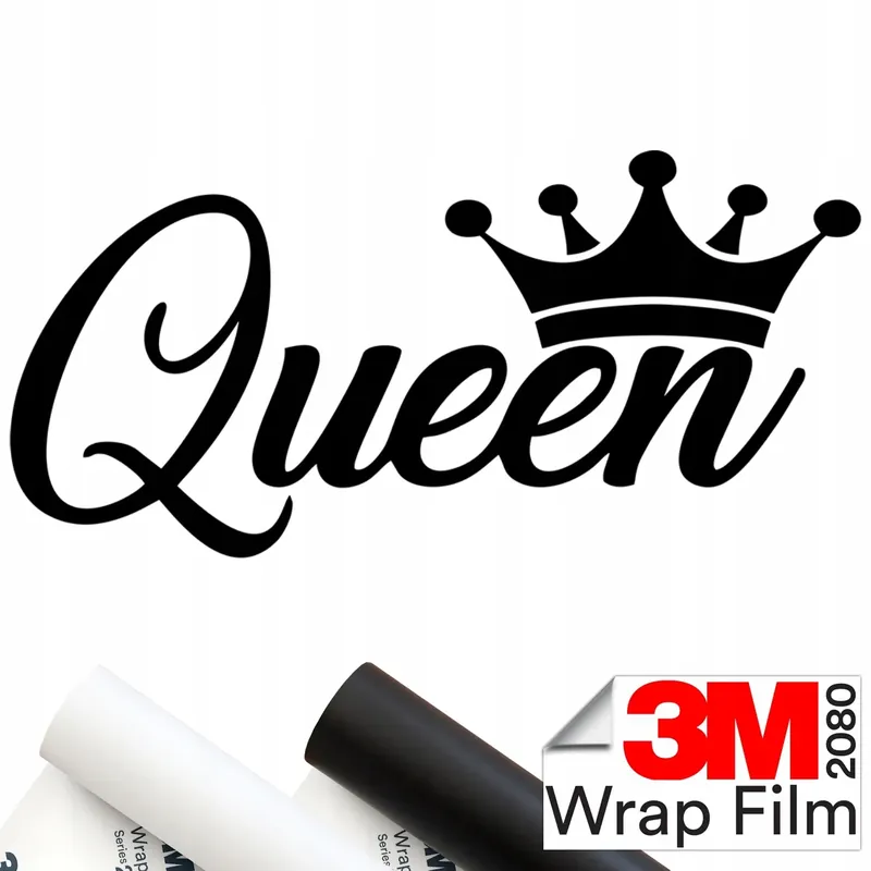 3M 2080 NAKLEJKA na auto QUEEN KORONA CROWN KRÓLOWA 7x16 Tylko dziś