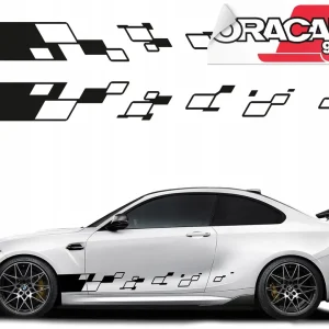 NAKLEJKI NA BOK SAMOCHODU PASKI PASY 200x20cm 951 Bezpieczna płatność