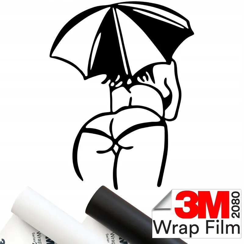 Tylko dziś 3M 2080 NAKLEJKA na samochód KOBIETA PLAŻA WOMAN SYLWETKA 11x15 cm