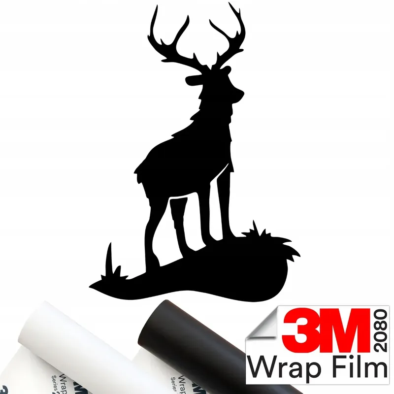 3M 2080 NAKLEJKA na samochód JELEŃ DEER WILD NATURE 11x15 Nowość