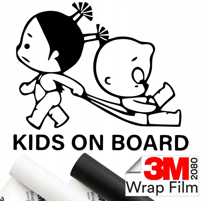 3M 2080 NAKLEJKA na samochód KIDS ON BOARD DZIECKO 15x13 Kup teraz