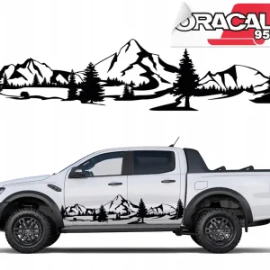 Premium NAKLEJKI NA BOK SAMOCHODU PASMO GÓRSKIE 44x190cm