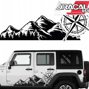 NAKLEJKA NA SAMOCHÓD LAS DRZEWA OFFROAD 62,5X160cm Oferta