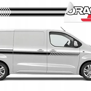 Oferta limitowana NAKLEJKA PASEK NA BOK SAMOCHODU PASKI 350x9cm 2szt