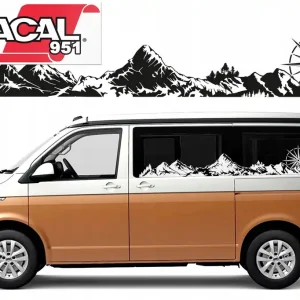 NAKLEJKI NA BOK SAMOCHODU PASMO GÓRSKIE 30x180cm Popularny