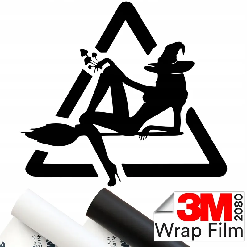 3M 2080 NAKLEJKA na samochód auto CZAROWNICA WIEDŹMA 14x15 Ostatnia szansa