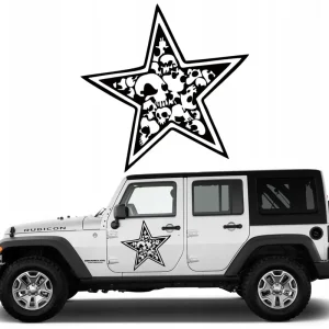 Promocja GWIAZDA JEEP CZASZKA MOTYW STARS 45X45