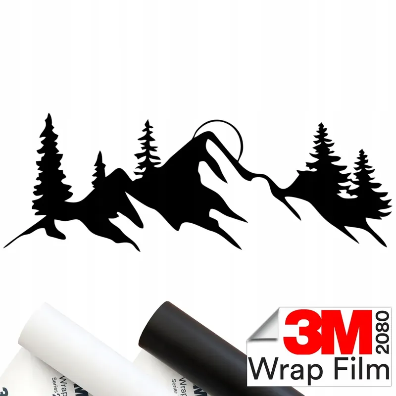 Rabat 3M 2080 NAKLEJKA na samochód GÓRY MOUNTAINS LAS 15x5,5