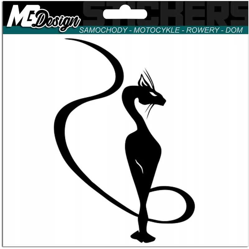 Wyprzedaż Naklejka na samochód KOT KOTEK SFINKS 10x7cm