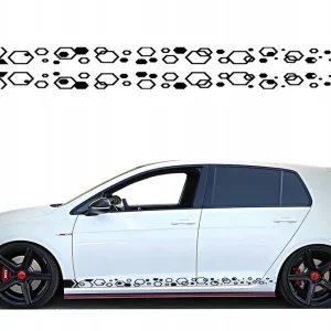 Oferta NAKLEJKA PASEK NA BOK SAMOCHODU HEXAGON 220X8cm