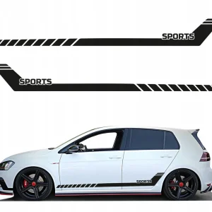 Nowość NAKLEJKi NA BOK SAMOCHODU PASKI PASY 250x29cm