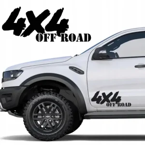NAKLEJKA NA AUTO JEEP 4X4 OFF ROAD 30X12cm Tani