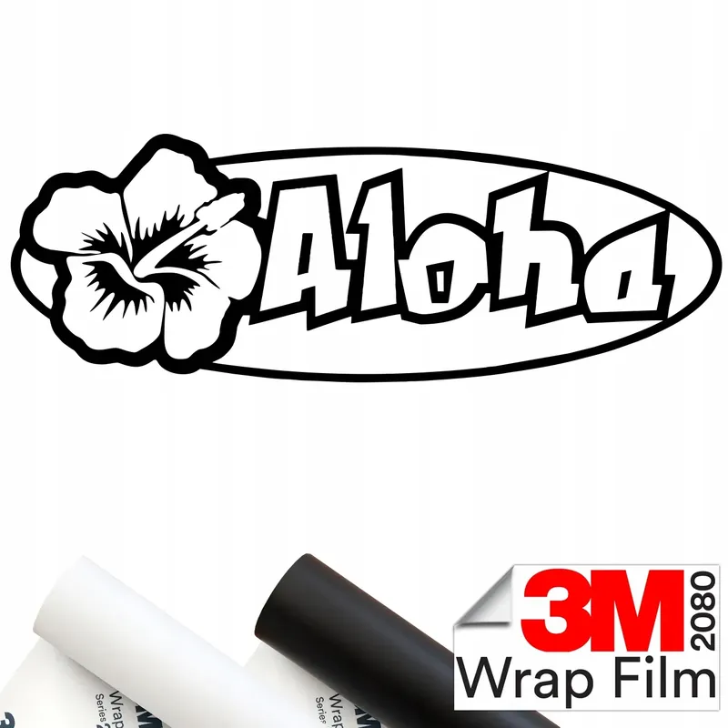 3M 2080 NAKLEJKA na samochód ALOHA KWIAT HAWAJE PRZYWITANIE 25x9 Bezpieczna płatność